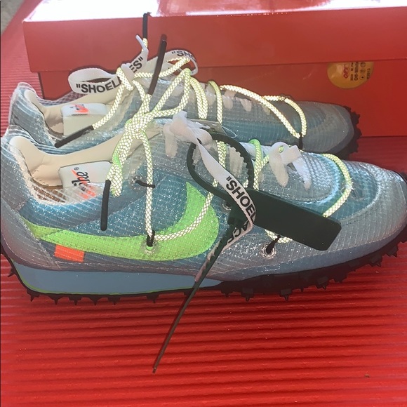 Nike x Off White Waffle Racer Men Size 7.5 - Picture 6 of 8